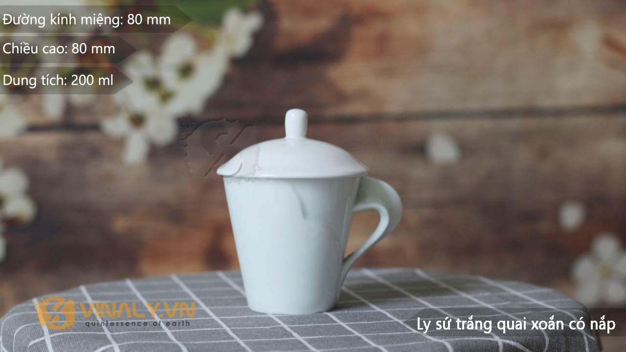 Ly sứ vinaly-ly sứ in logo-ly sứ trắng có nắp-ly sứ trắng quai xoắn có nắp ly su vinaly ly su in logo ly su trang co nap ly quai xoan co nap 4