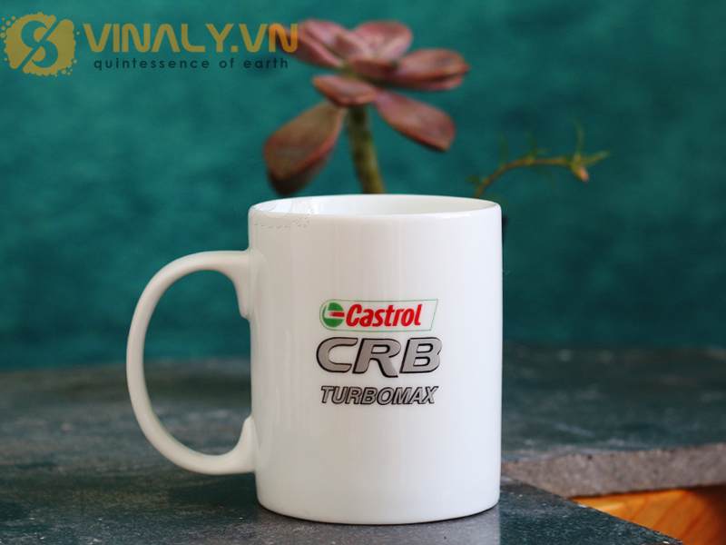 Ly sứ trắng trụ Vinaly cao cấp
