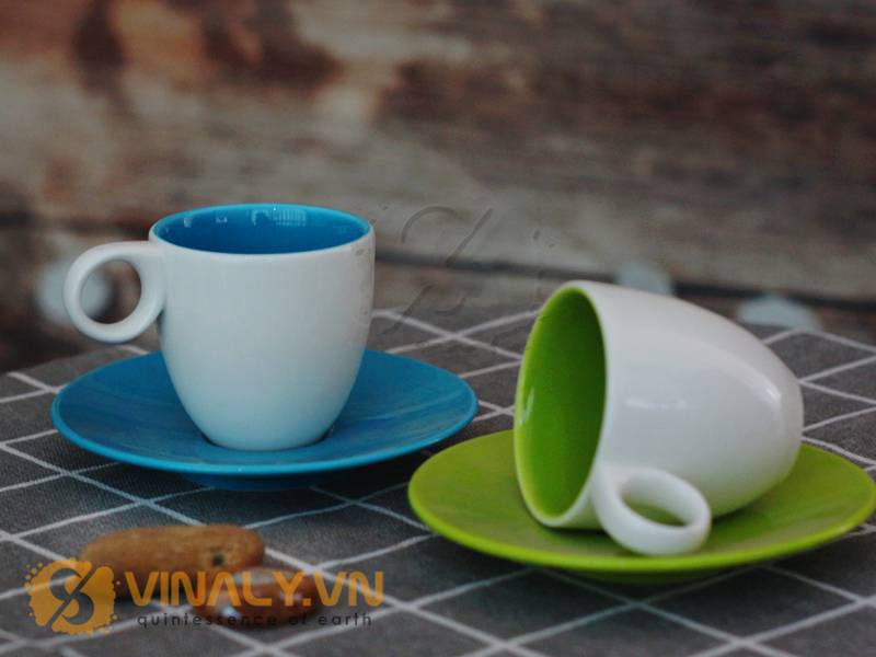 Ly cafe espresso lòng  màu