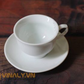 Ly sứ cafe miệng loe
