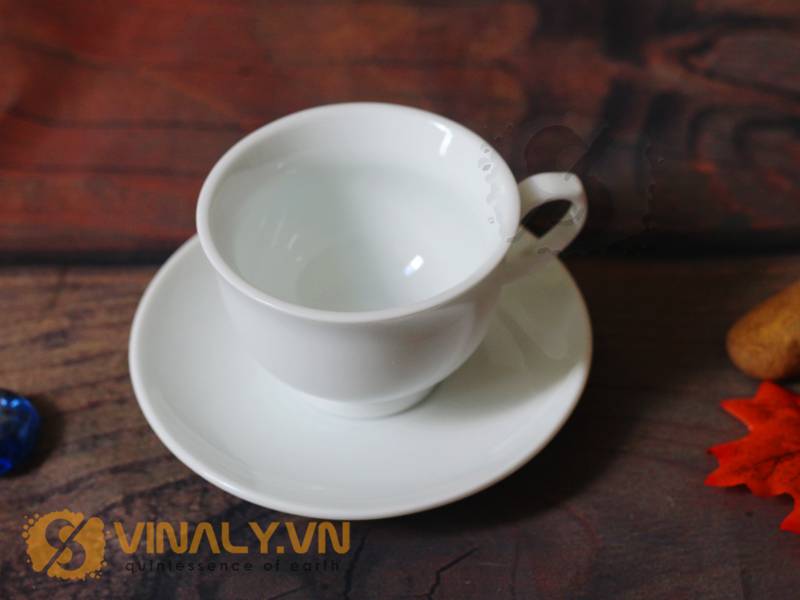 Ly sứ cafe miệng loe