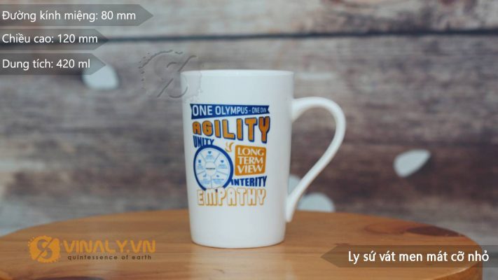 Ly sứ vát men mát cỡ nhỏ