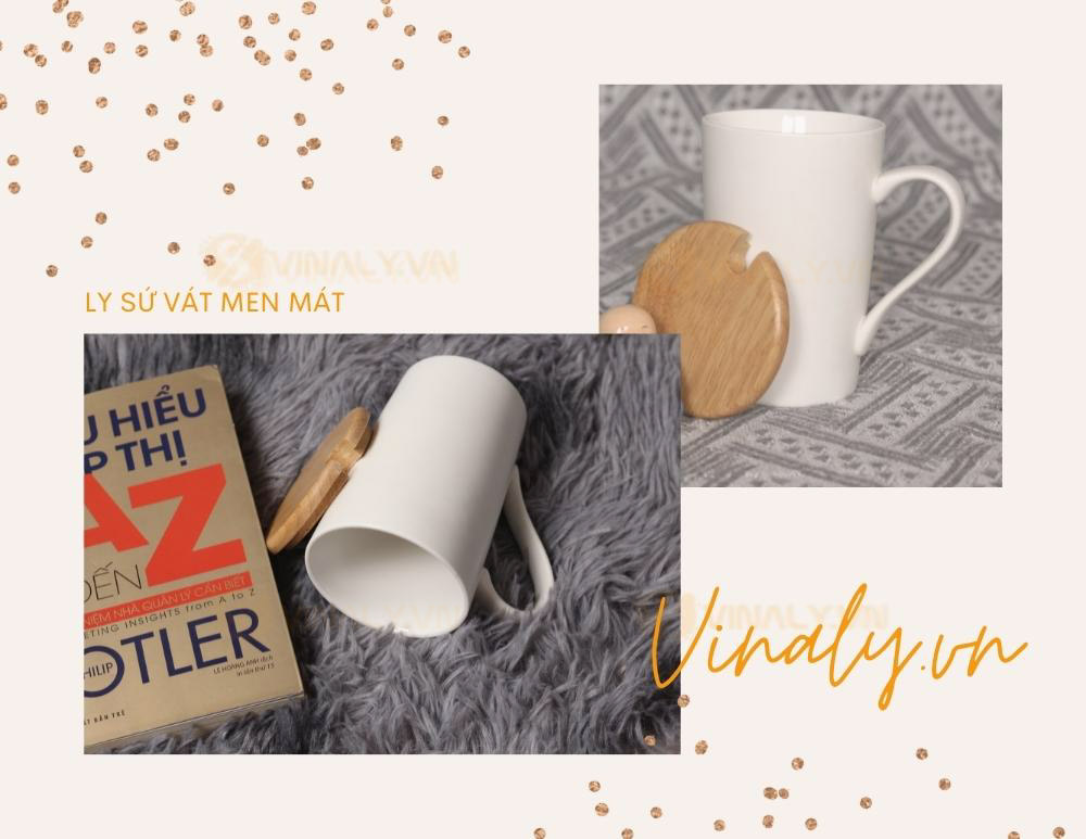 LY SỨ NẮP GỖ TRẮNG VÁT MEN MÁT - GIÁ TỪ 65K LY SỨ NẮP GỖ TRẮNG VÁT MEN MÁT - GIÁ TỪ 65K