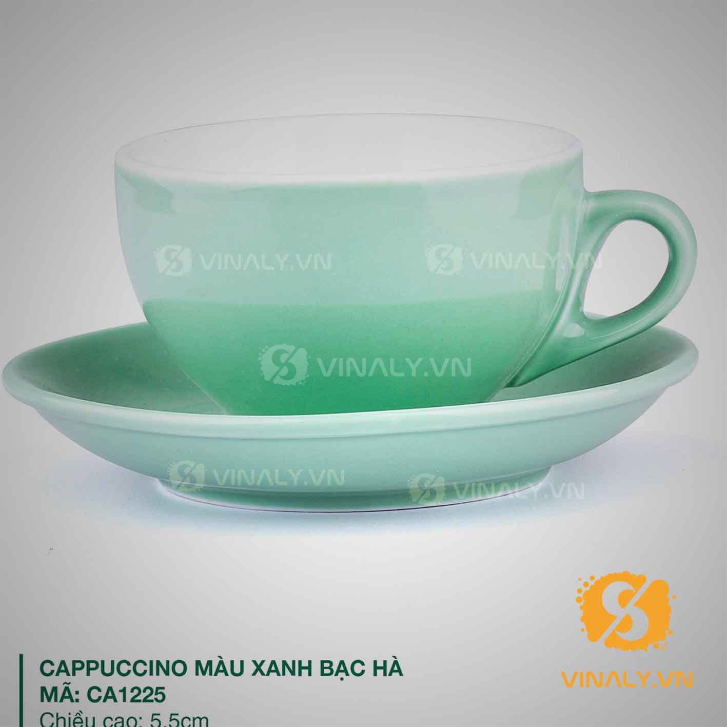 LY SỨ PHA MÁY CAPUCCINO NHIỀU MÀU SẮC vinaly.vn ly su vinaly ly su cafe pha may Capuccino nhieu mau sac 11