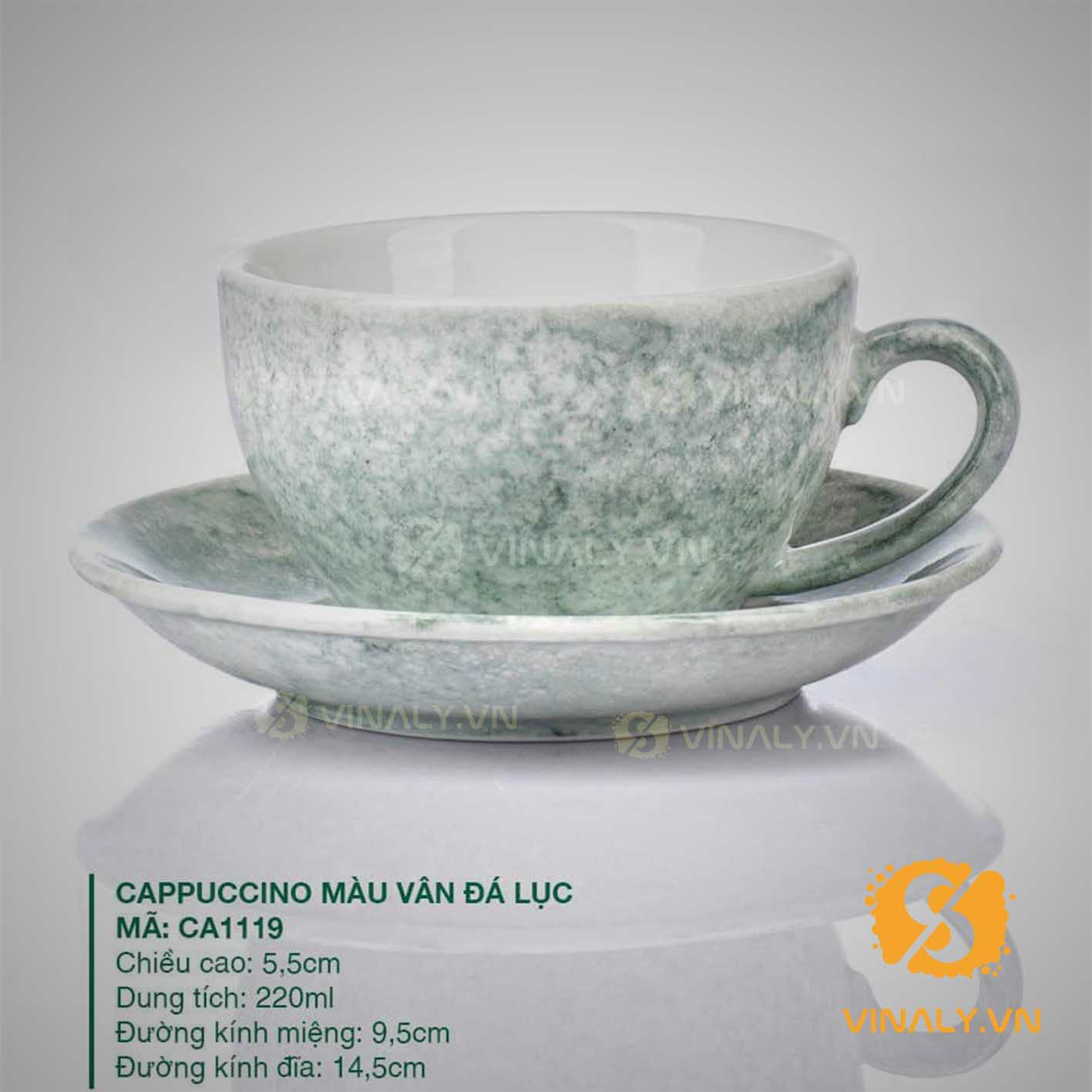 LY SỨ PHA MÁY CAPUCCINO NHIỀU MÀU SẮC vinaly.vn ly su vinaly ly su cafe pha may Capuccino nhieu mau sac 14