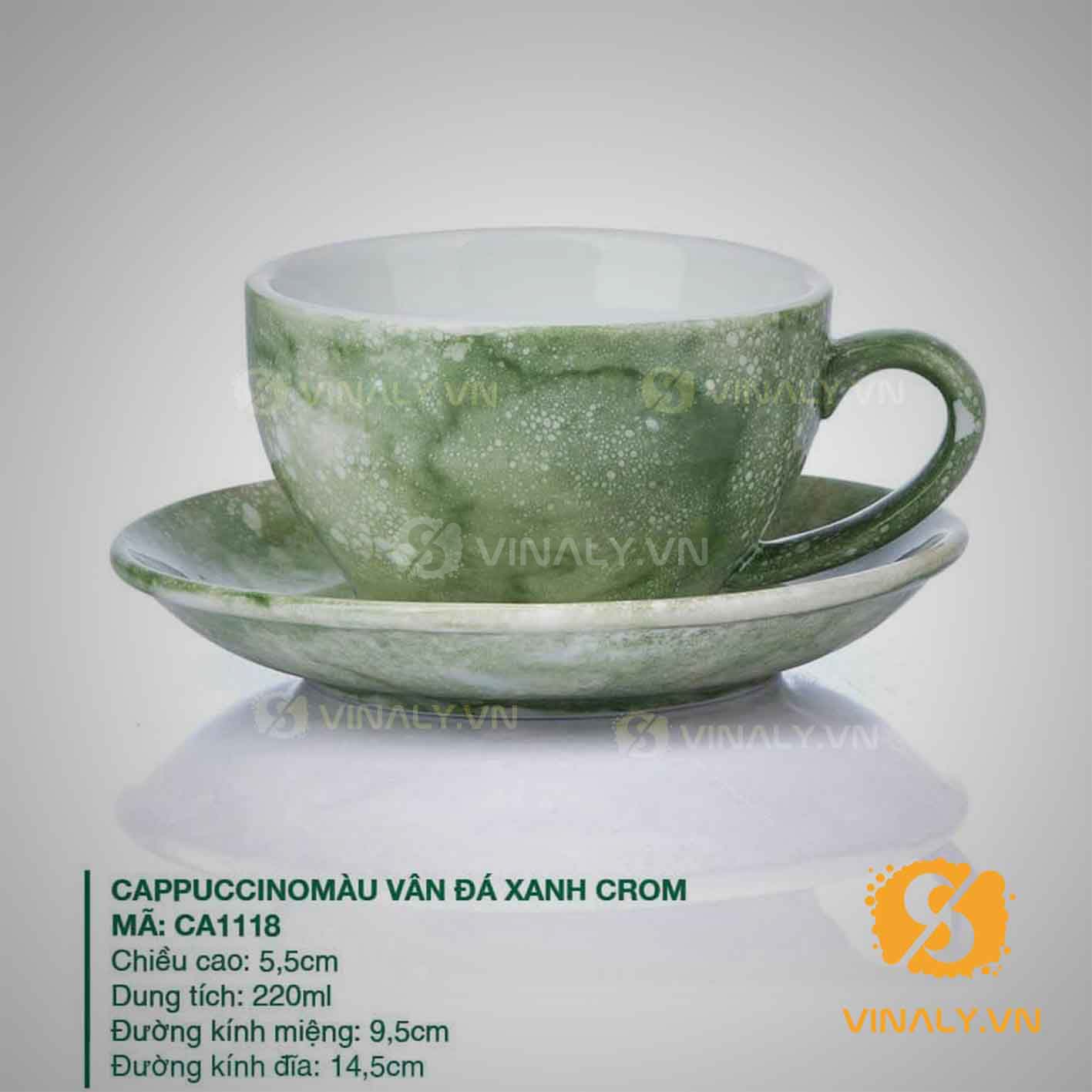 LY SỨ PHA MÁY CAPUCCINO NHIỀU MÀU SẮC vinaly.vn ly su vinaly ly su cafe pha may Capuccino nhieu mau sac 19