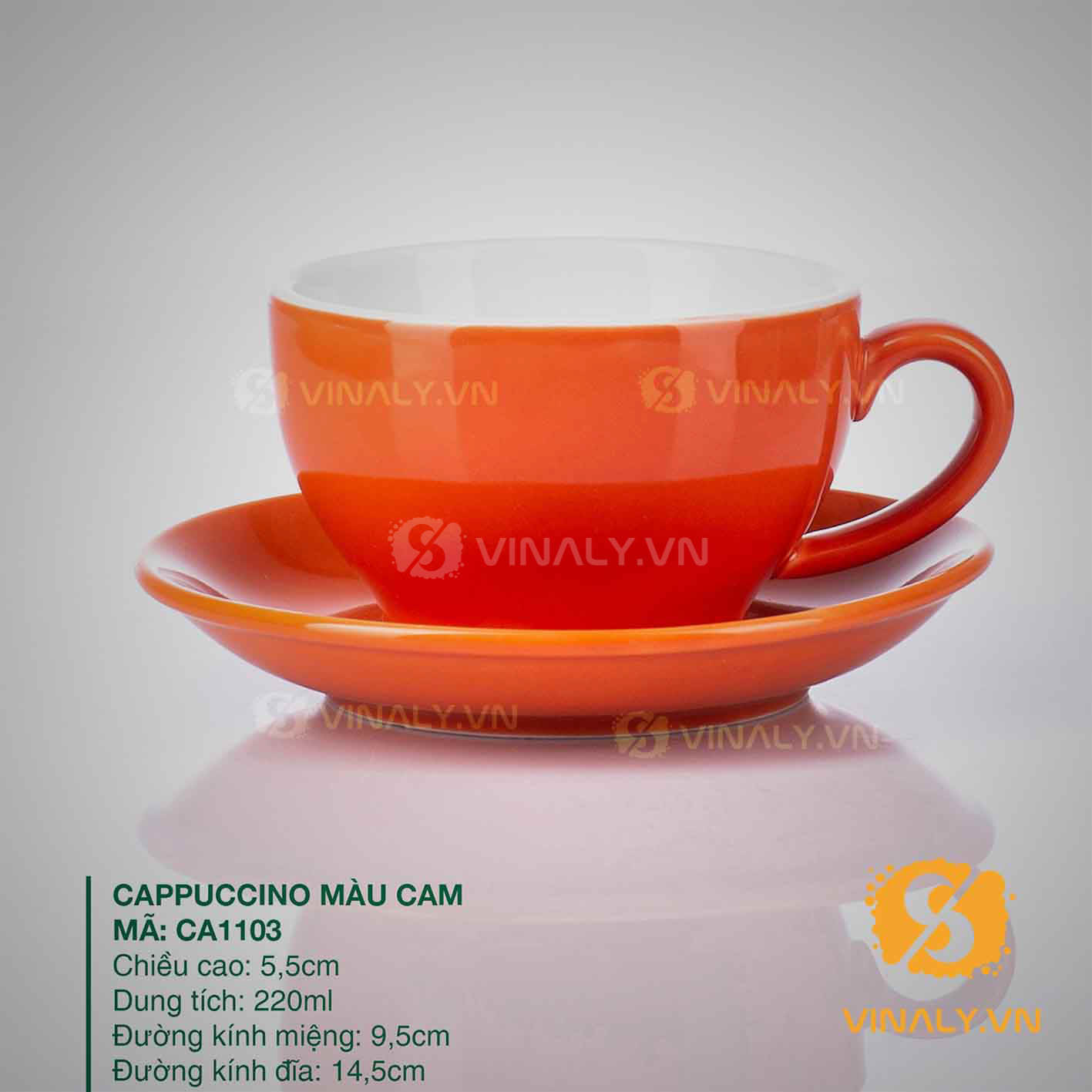 LY SỨ PHA MÁY CAPUCCINO NHIỀU MÀU SẮC vinaly.vn ly su vinaly ly su cafe pha may Capuccino nhieu mau sac 2