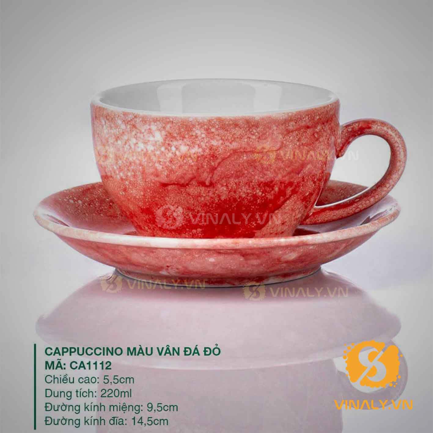 LY SỨ PHA MÁY CAPUCCINO NHIỀU MÀU SẮC vinaly.vn ly su vinaly ly su cafe pha may Capuccino nhieu mau sac 20