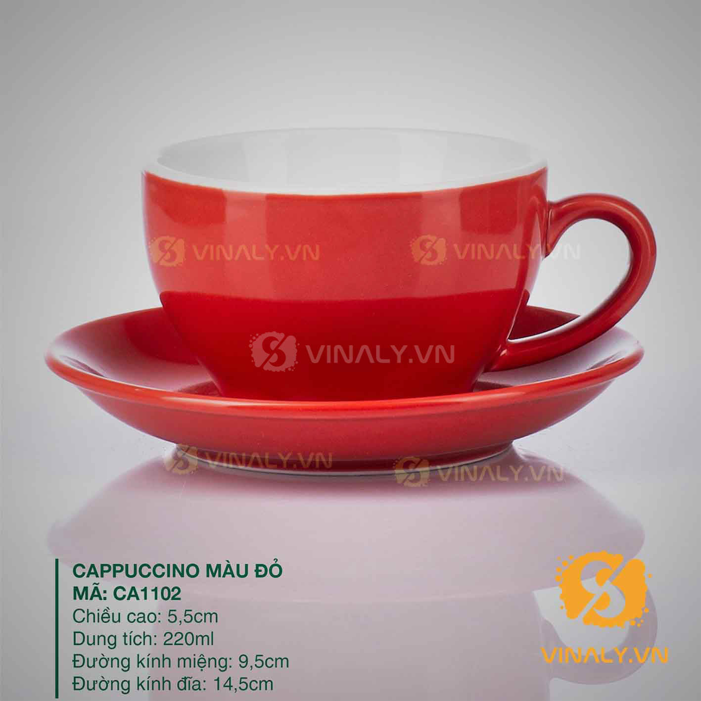 LY SỨ PHA MÁY CAPUCCINO NHIỀU MÀU SẮC vinaly.vn ly su vinaly ly su cafe pha may Capuccino nhieu mau sac 3