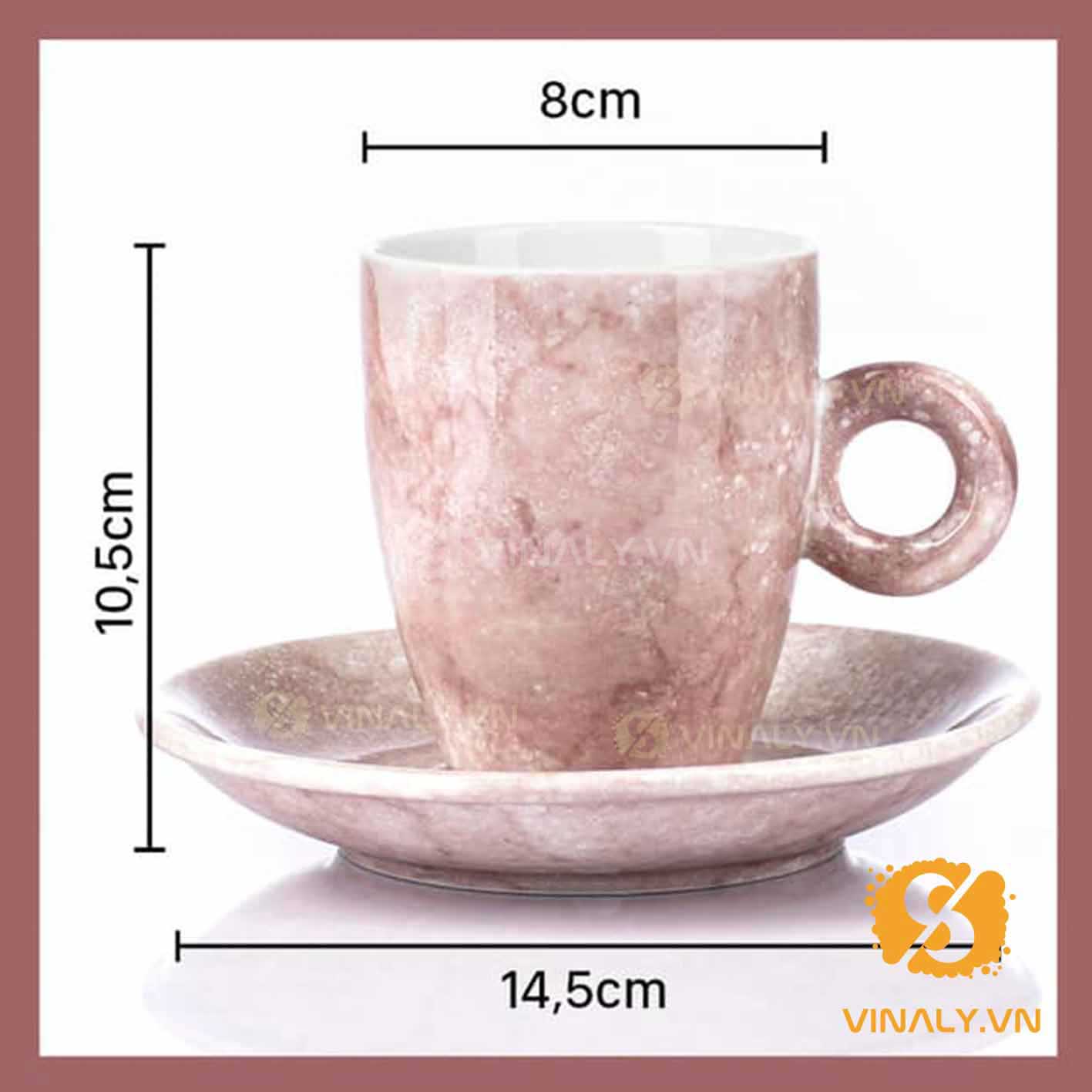 LY SỨ CAFE PHA MÁY LATTE NHIỀU MÀU SẮC vinaly.vn ly su vinaly ly su cafe pha may Latte nhieu mau sac 11