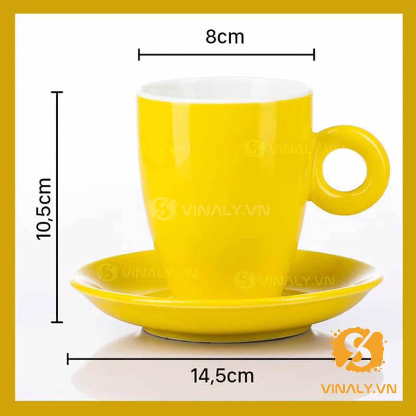 LY SỨ CAFE PHA MÁY LATTE NHIỀU MÀU SẮC vinaly.vn ly su vinaly ly su cafe pha may Latte nhieu mau sac 2