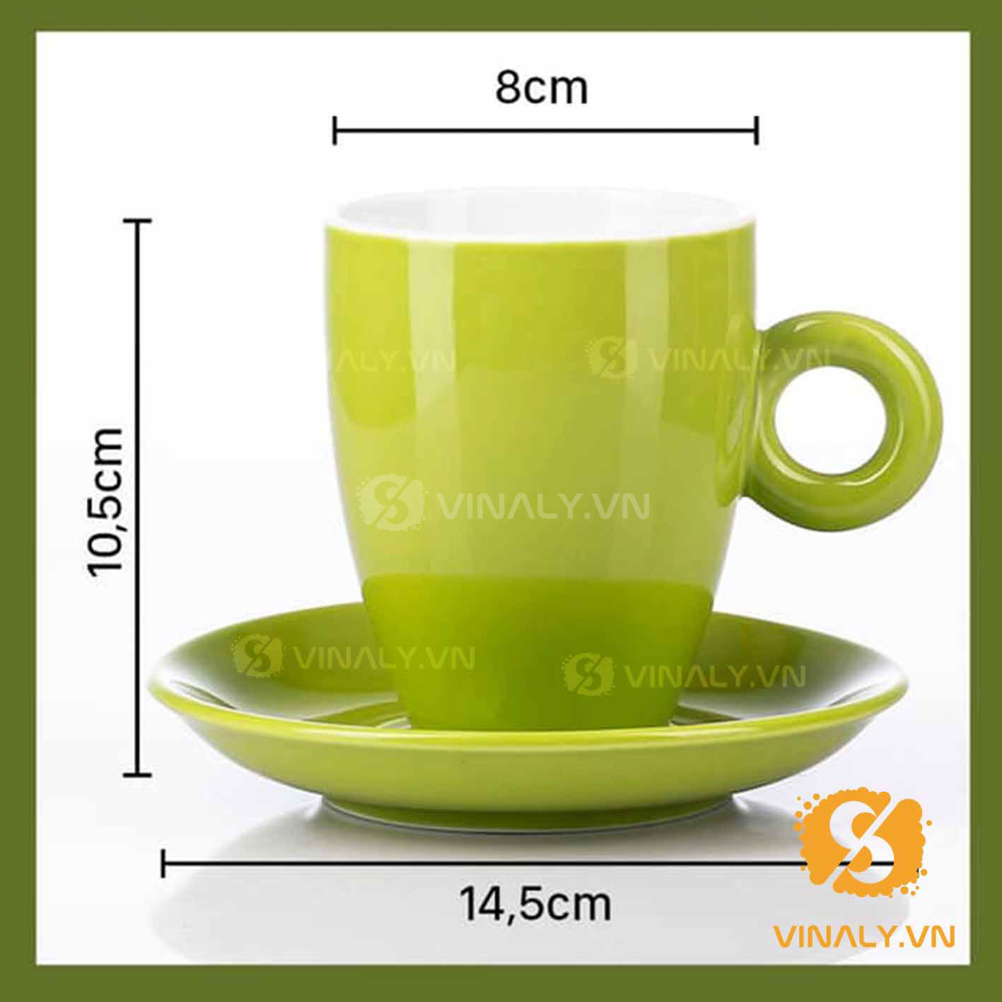 LY SỨ CAFE PHA MÁY LATTE NHIỀU MÀU SẮC vinaly.vn ly su vinaly ly su cafe pha may Latte nhieu mau sac 21