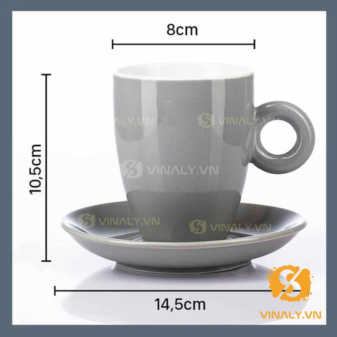 LY SỨ CAFE PHA MÁY LATTE NHIỀU MÀU SẮC vinaly.vn ly su vinaly ly su cafe pha may Latte nhieu mau sac 24