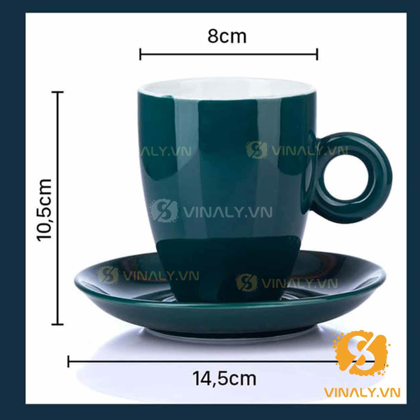 LY SỨ CAFE PHA MÁY LATTE NHIỀU MÀU SẮC vinaly.vn ly su vinaly ly su cafe pha may Latte nhieu mau sac 25