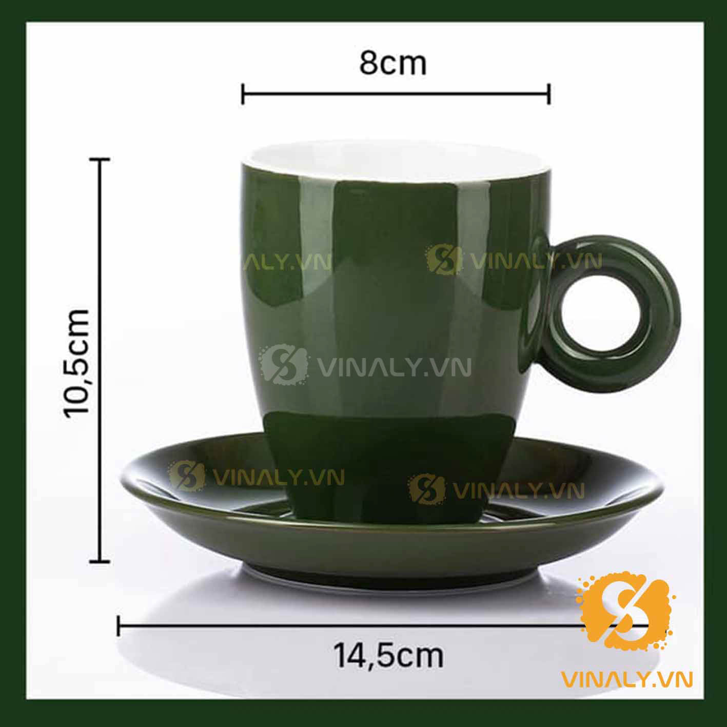 LY SỨ CAFE PHA MÁY LATTE NHIỀU MÀU SẮC vinaly.vn ly su vinaly ly su cafe pha may Latte nhieu mau sac 26