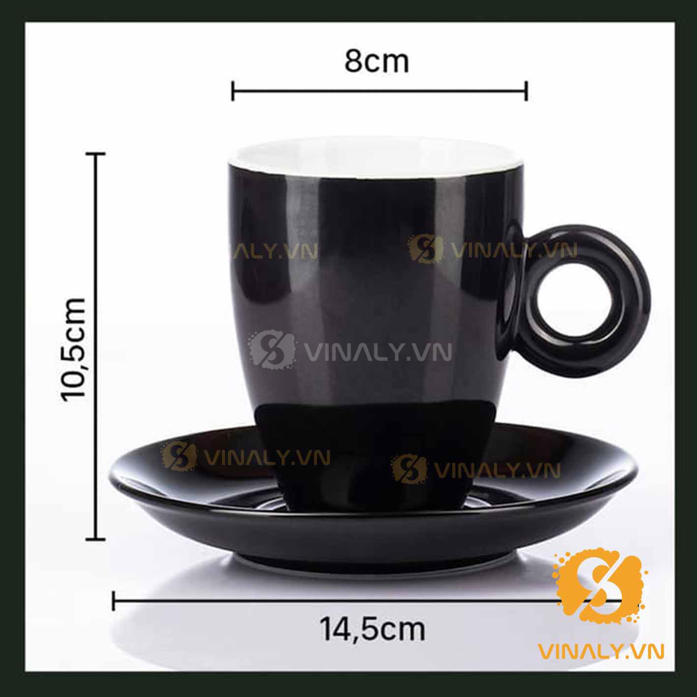 LY SỨ CAFE PHA MÁY LATTE NHIỀU MÀU SẮC vinaly.vn ly su vinaly ly su cafe pha may Latte nhieu mau sac 5