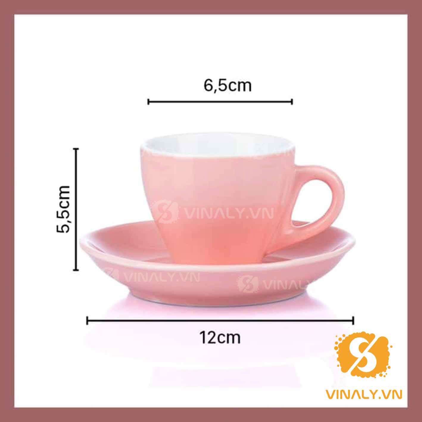 LY SỨ QUÁN CAFE - LY CAFE PHA MÁY EPRESSO vinaly.vn ly su vinaly ly su cafe pha may epresso nhieu mau sac 25