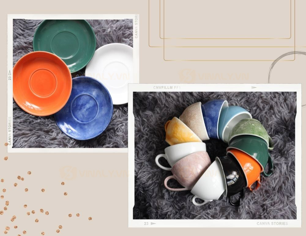 LY SỨ CAPPUCCINO MÀU LOANG 200ML - GIÁ CHỈ TỪ 65K LY SỨ CAPPUCCINO MÀU LOANG 200ML - GIÁ CHỈ TỪ 65K