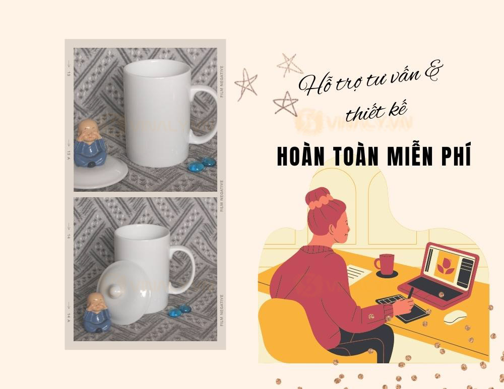 LY SỨ LÀM QUÀ TẶNG - TRỤ CAO QUAI TRÒN CÓ NẮP LY SỨ LÀM QUÀ TẶNG - TRỤ CAO QUAI TRÒN CÓ NẮP