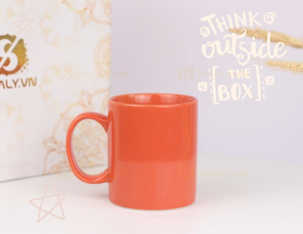 Ly Màu Cam - Ly Sứ Cho Thương Hiệu Có Logo Màu Cam Chủ Đạo Ly Màu Cam - Ly Sứ Cho Thương Hiệu Có Logo Màu Cam Chủ Đạo