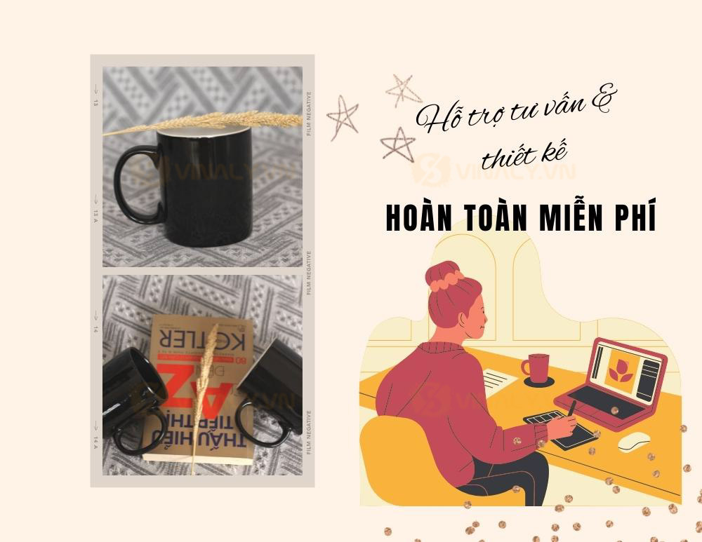 Ly Sứ Màu Đen Bóng In Logo - Quà tặng in logo màu đen sang trọng Ly Sứ Màu Đen Bóng In Logo - Quà tặng in logo màu đen sang trọng