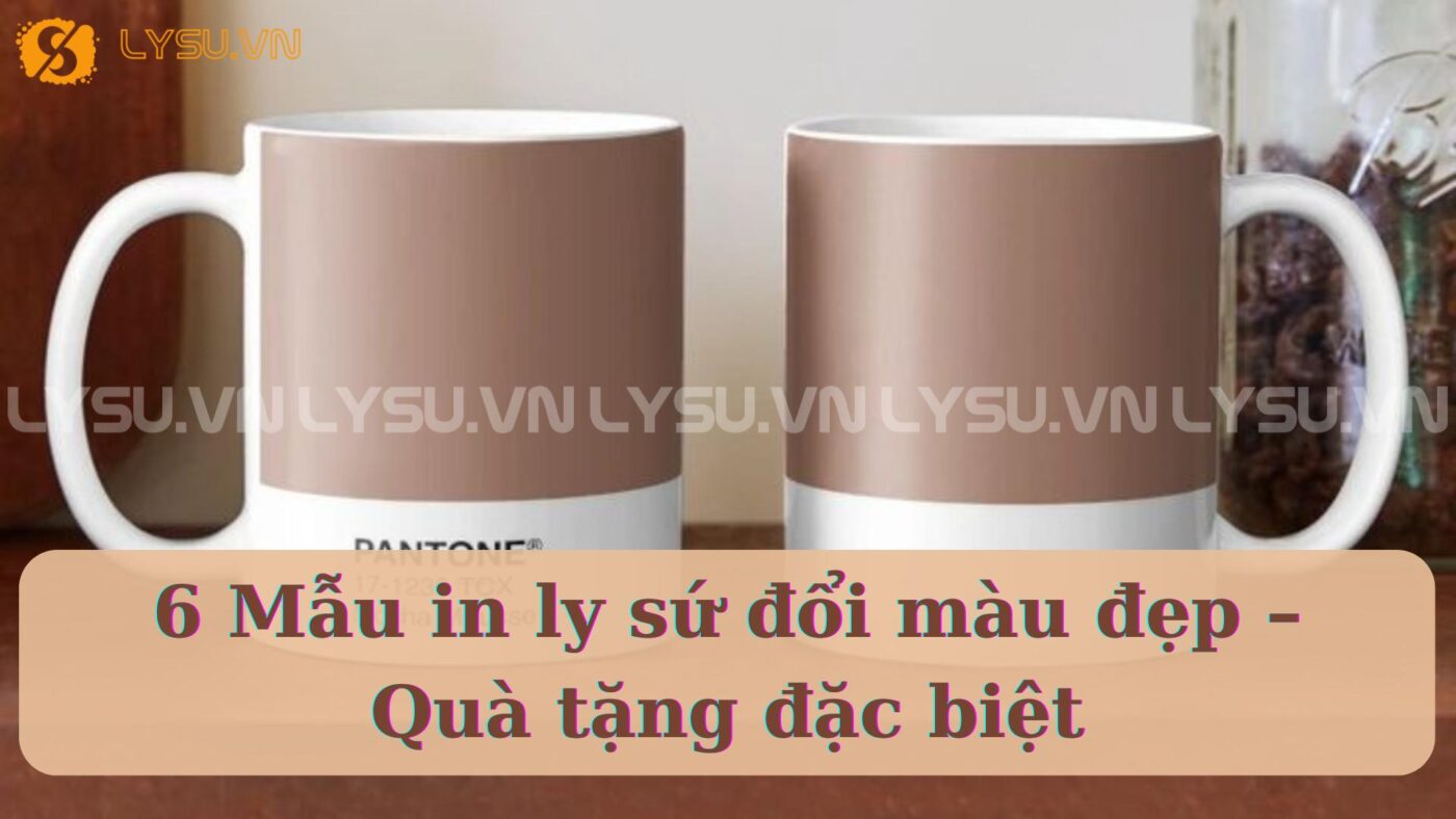 Nếu bạn đang tìm kiếm một món quà độc đáo và sáng tạo, in ly sứ đổi màu chính là lựa chọn hoàn hảo. Những chiếc ly này không chỉ thay đổi màu sắc theo nhiệt độ